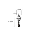 Victorian globe pedestal light in cast iron 1.1m in height.