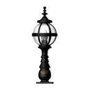 Victorian globe pedestal light in cast iron 0.65m in height.
