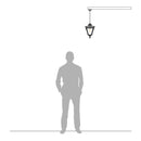 Victorian traditional hanging lantern 0.33m in height.