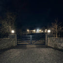 Victorian globe pier light in cast iron 0.79m in height for flat pier caps.