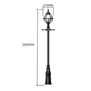 Victorian style globe lamp post in cast iron 3m in height.