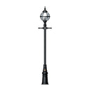Victorian style globe lamp post in cast iron 3m in height.