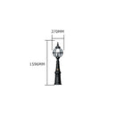 Victorian style globe pedestal light in cast iron 1.59m in height.