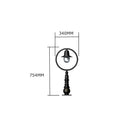 Classic railway style pedestal light in cast iron and steel 0.75m in height.