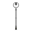 Classic railway style lamp post in cast iron and steel 2.73m in height.