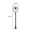 Classic railway style lamp post in cast iron and steel 2.43m in height.