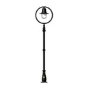 Classic railway style lamp post in cast iron and steel 2.43m in height.