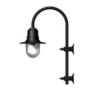 Vintage tear drop wall light in galvanised steel 0.91m in height.