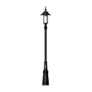 Georgian style lamp post in cast iron and steel 3.5m in height.