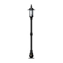 Georgian style lamp post in cast iron and steel 1.39m in height.