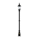 Georgian style lamp post in cast iron and steel 2.21m in height.