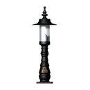 Georgian style pedestal light in cast iron and steel 0.98m in height.
