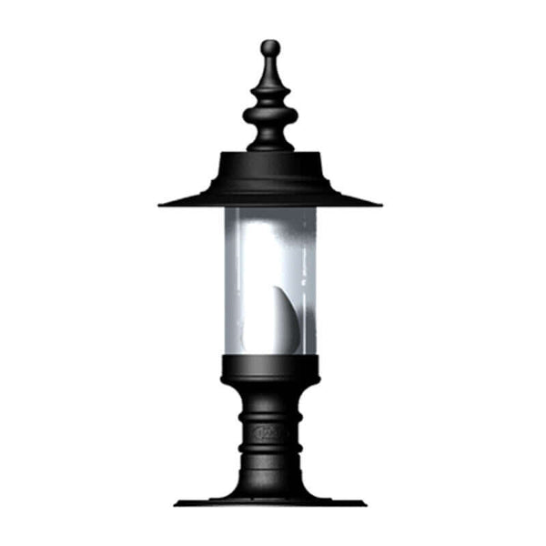 Georgian style pier light in cast iron and steel 0.65m in height for flat piers.