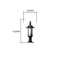 Georgian style pier light in cast iron and steel 0.45m in height for flat piers.