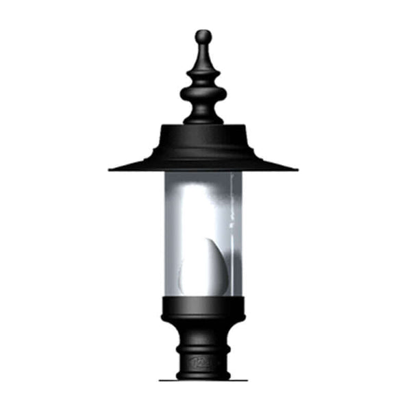 Georgian style pier light in cast iron and steel 0.58m in height.