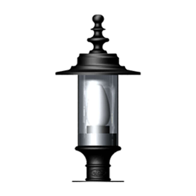 Georgian style pier light in cast iron and steel 0.39m in height.