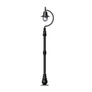 Vintage tear drop lamp post in cast iron and steel 1.5m in height.
