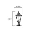 Victorian traditional cast iron pier light 0.7m in height for flat pier caps.