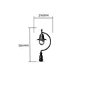 Vintage tear drop pier light in cast iron and steel 0.58m in height.