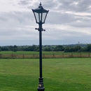 Victorian traditional cast iron lamp post 3m in height.