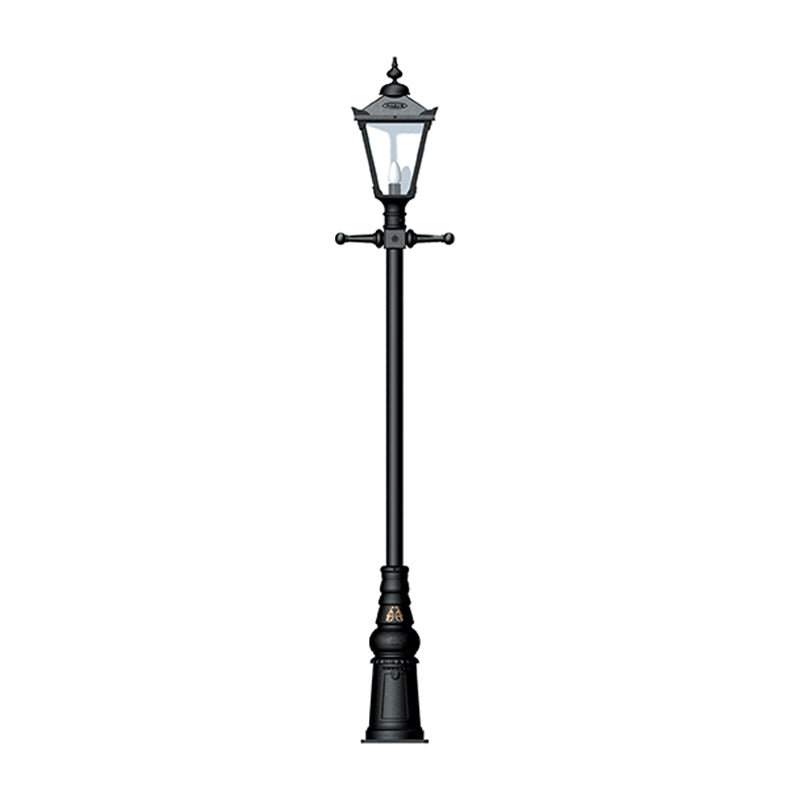 Victorian traditional cast iron lamp post 3m in height.